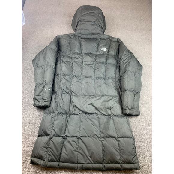The North Face 600 Womens XS Black Hooded Parka Puffer‎ Down Coat Jacket - Picture 2 of 15